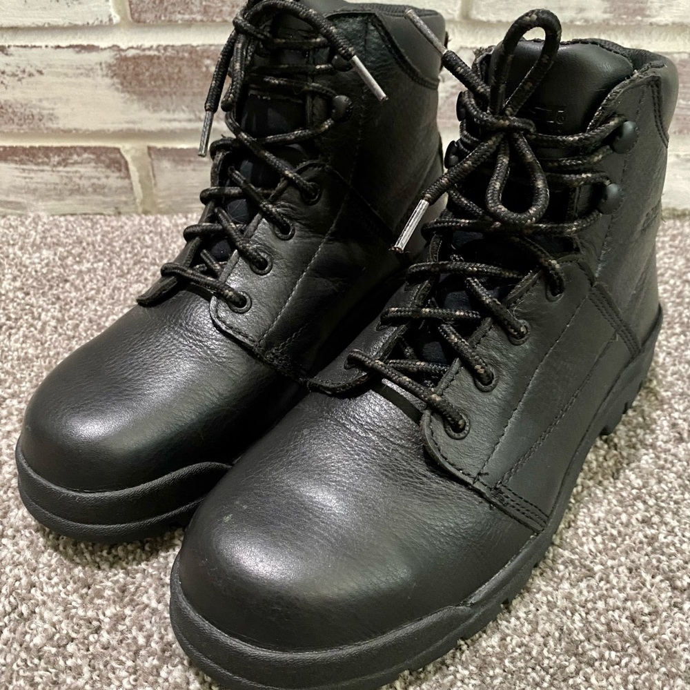 HYTEST Unisex Steel Toe EH SR 6" Safety Boots Black K13180 Men's 8 / Women's 9.5